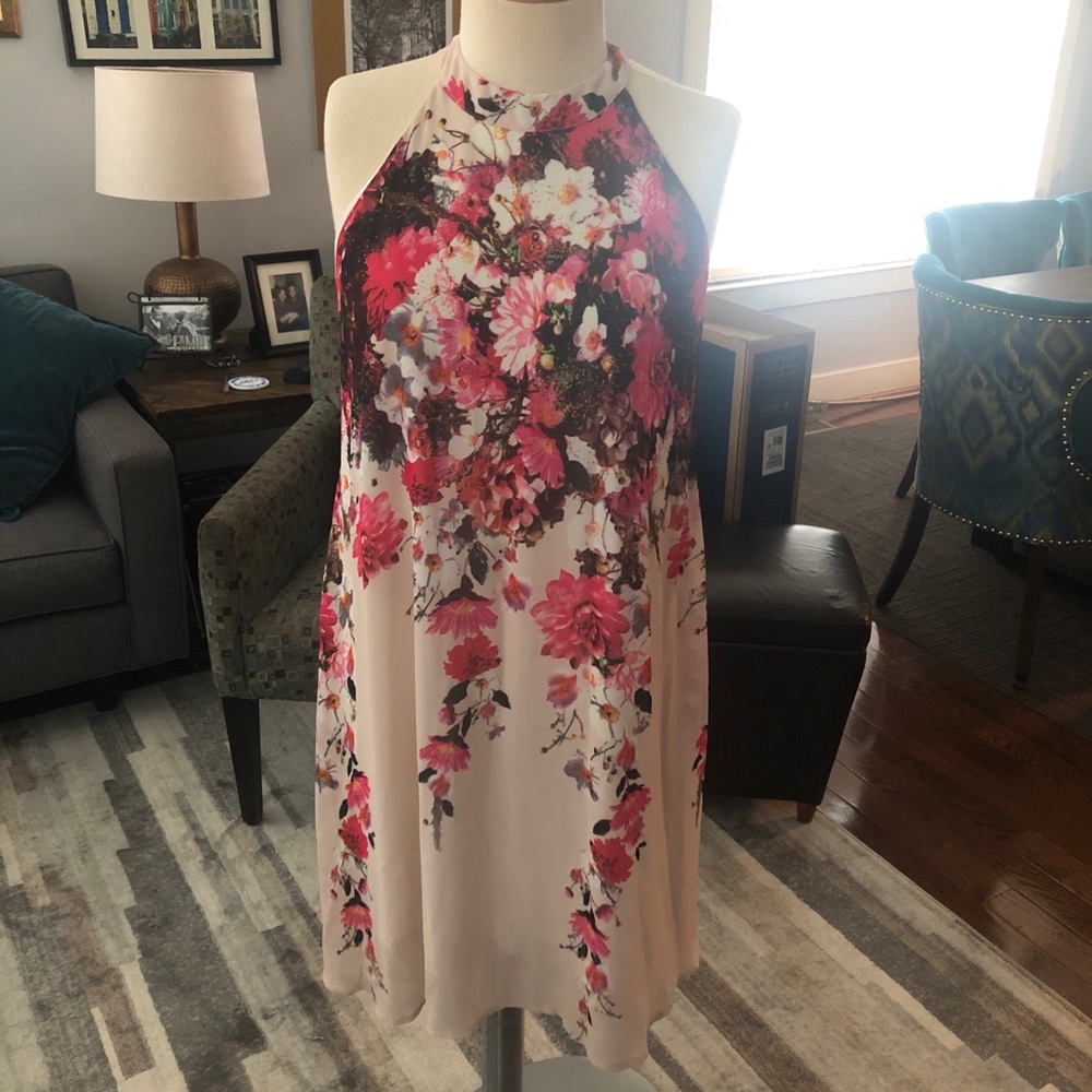 FashionMia Floral Sleeveless Dress